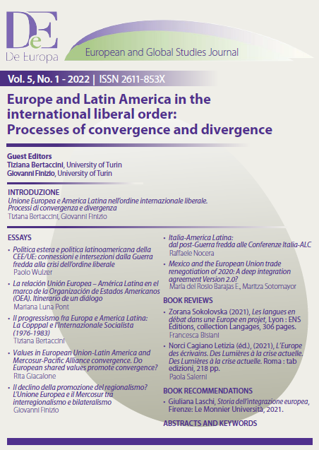 Europe and Latin America in the international liberal order : Processes of convergence and divergence